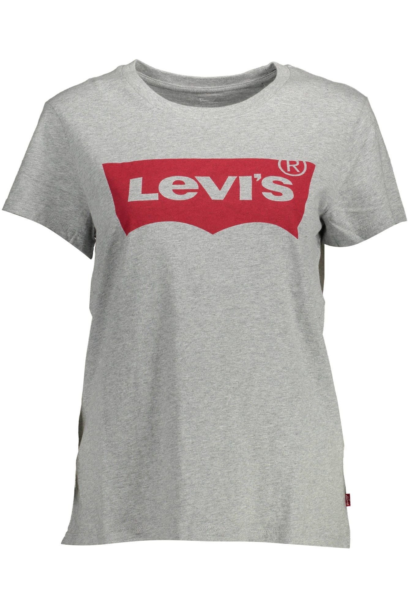 

Футболка Levi's Chic с принтом логотипа для элегантного повседневного образа женщины, серый