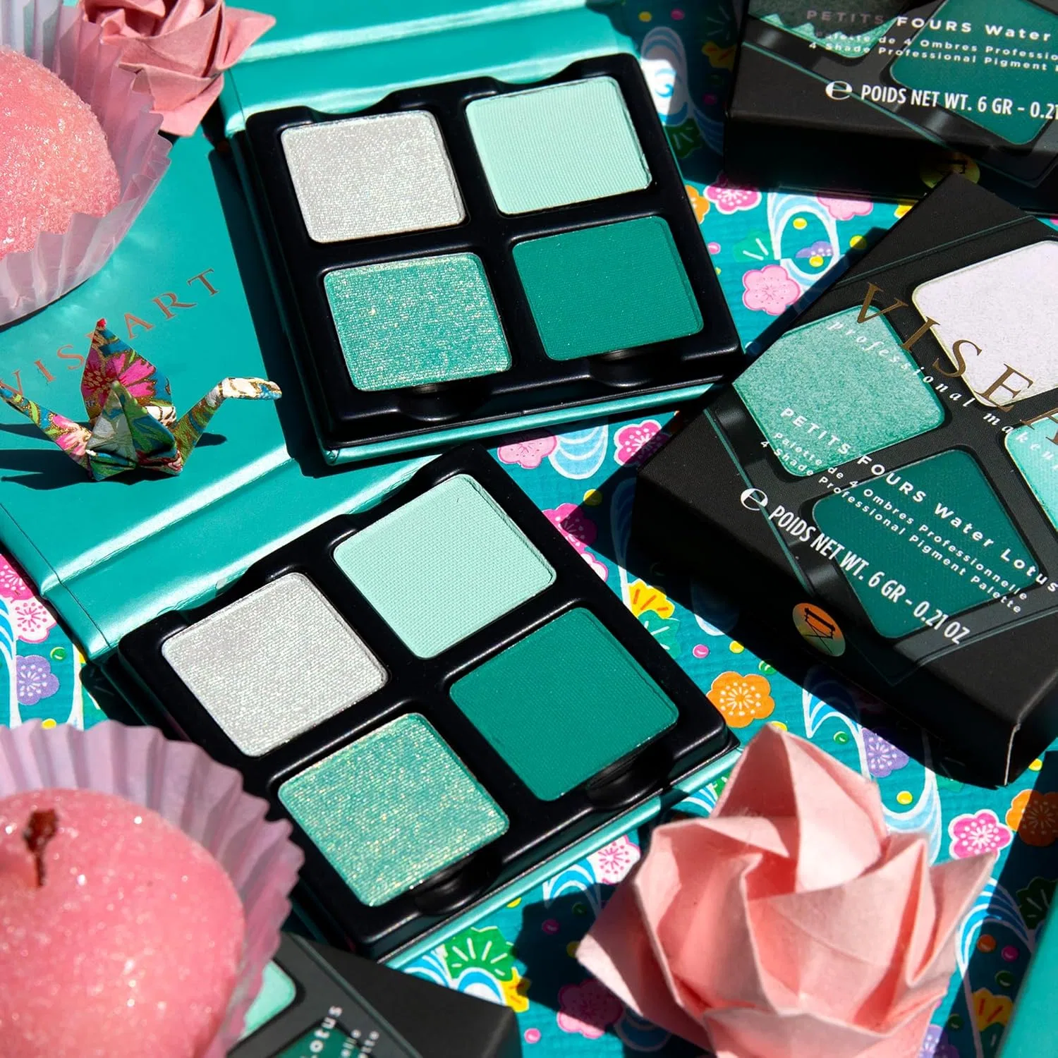 Тени для век Viseart Petits Fours Pro Luxe Water Lotus — фото 2