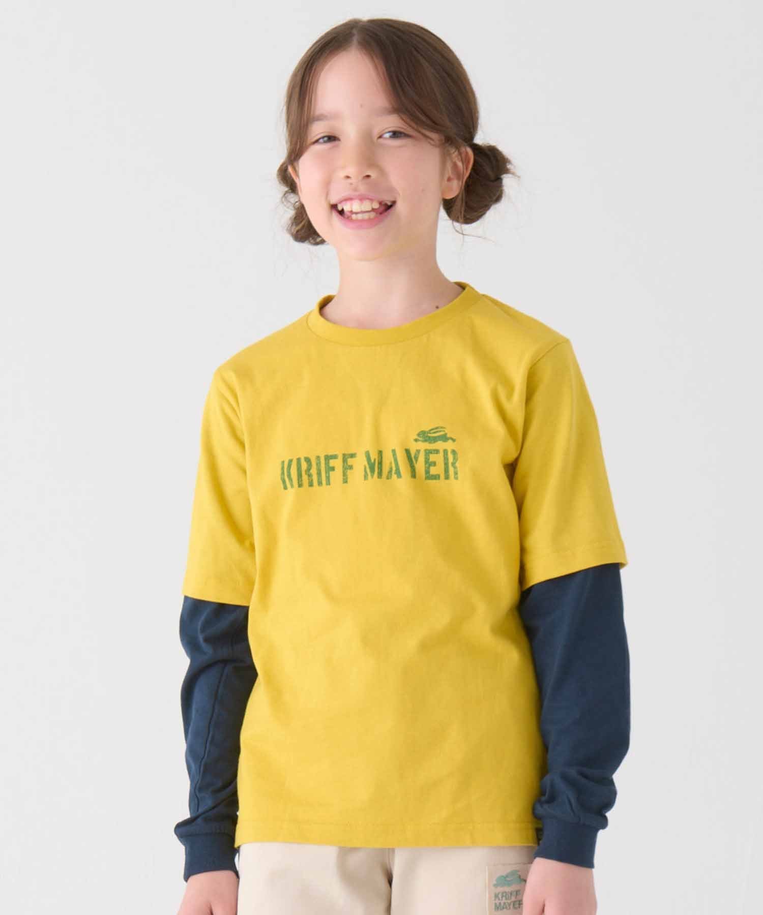 (K)JOIN-TEE Имитация многослойной футболки KRIFF MAYER, YELLOW — фото 2