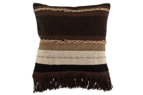 

Подушка J-LINE Coco Ethnic, 45x45x45 см, коричневый