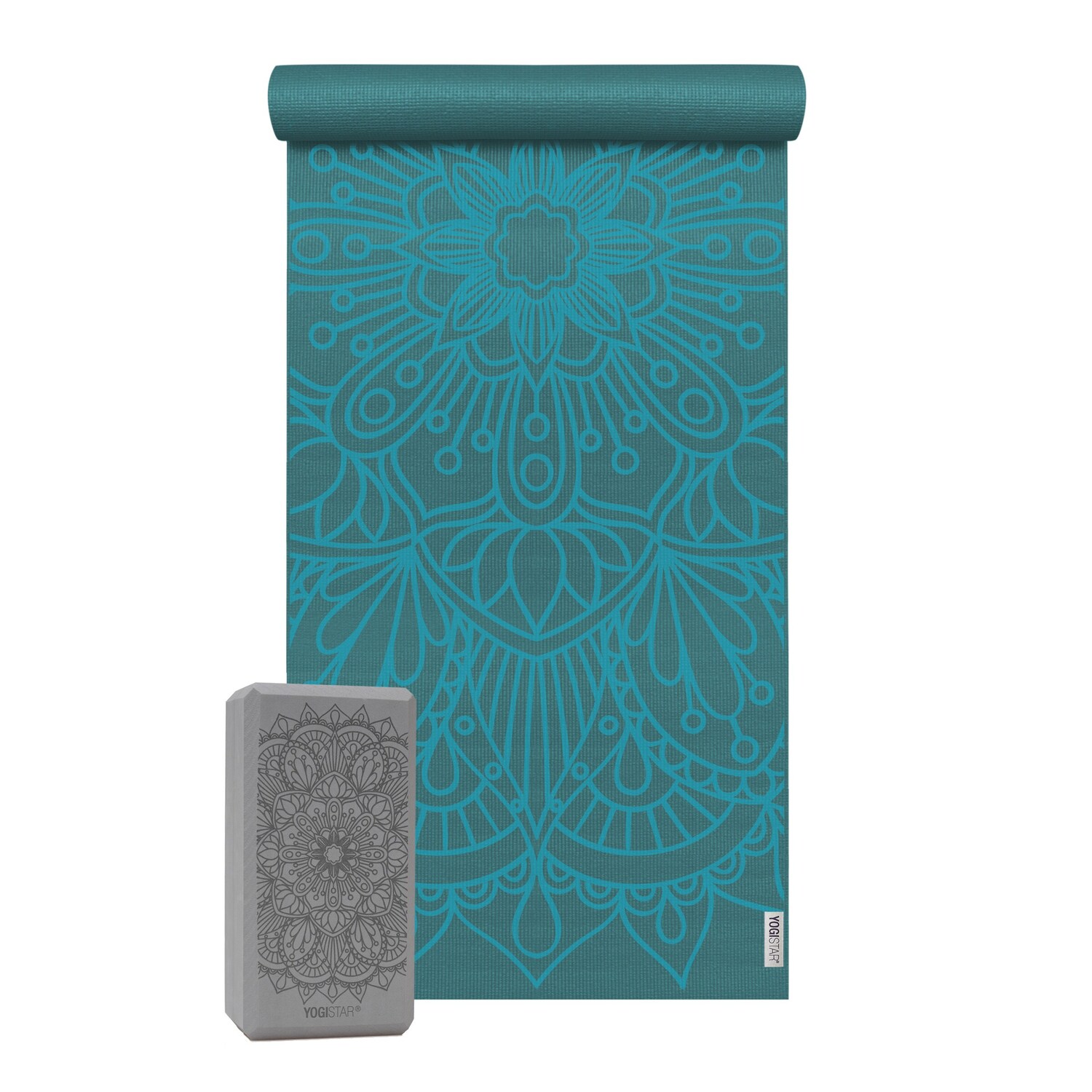

YOGISTAR.COM Коврик 'Lotus Mandala' в цвете Petrol