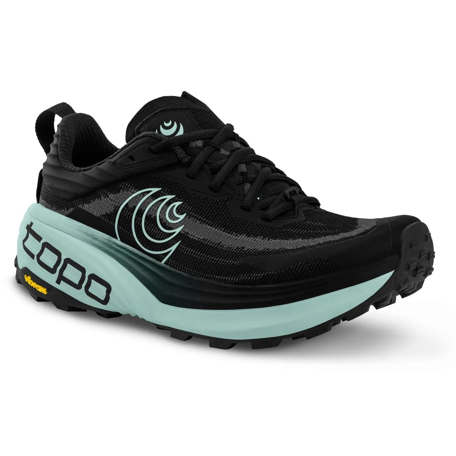 Женские трейловые беговые кроссовки Vista Topo Athletic, Black/Mint — фото 3