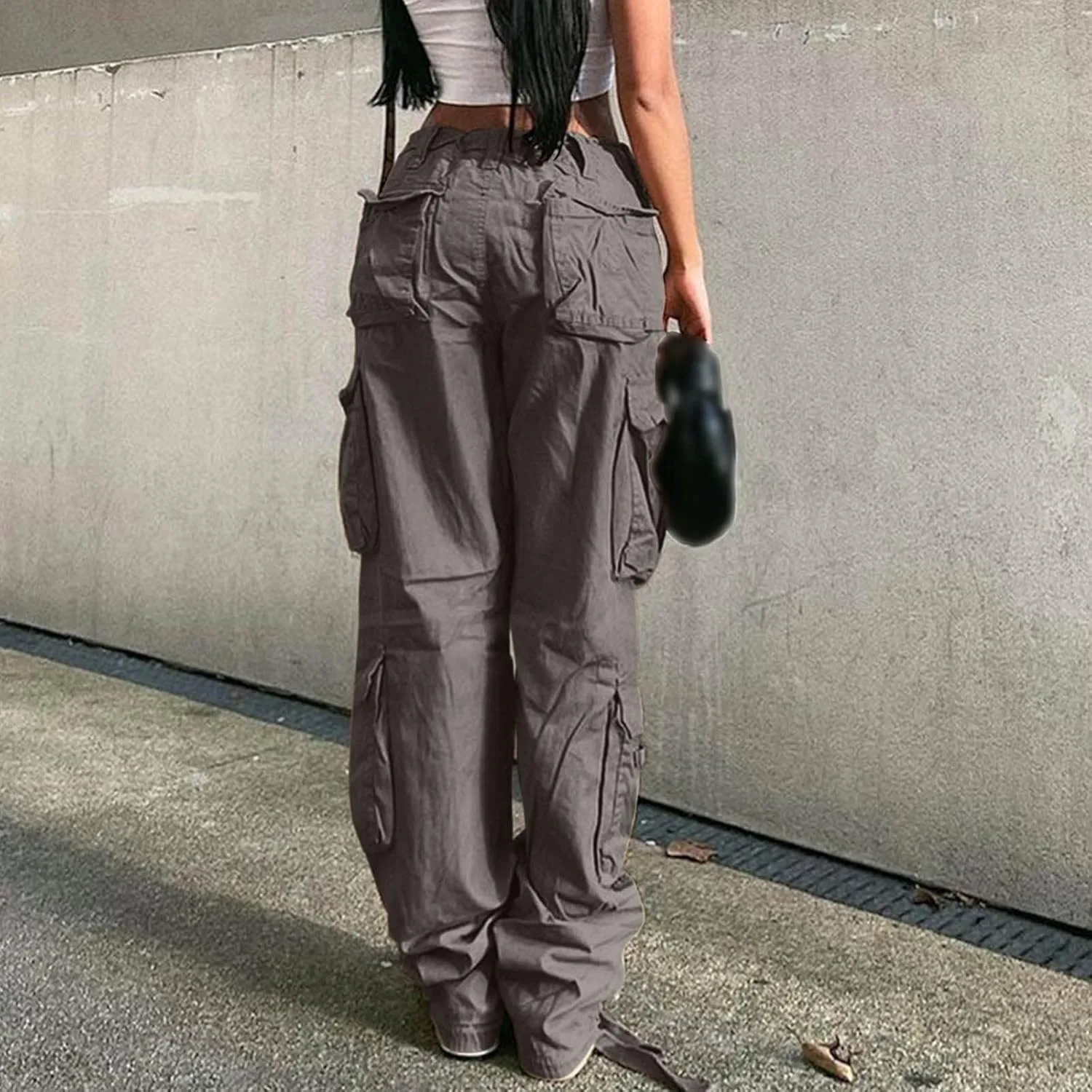 Женские джинсы Cargo Loose Fit Straight — фото 4