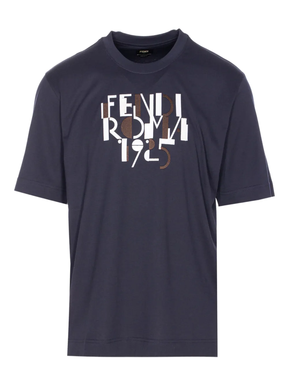 

Футболка с графическим принтом FENDI, синий