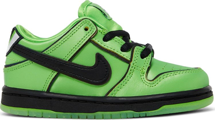 

Кроссовки The Powerpuff Girls x Dunk Low Pro SB QS TD 'Buttercup', зеленый