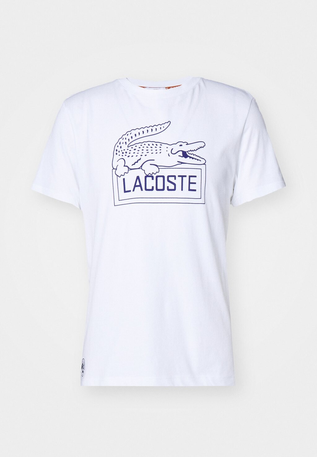 

Футболка с набивным рисунком Roland Garros Lacoste Sport, белая