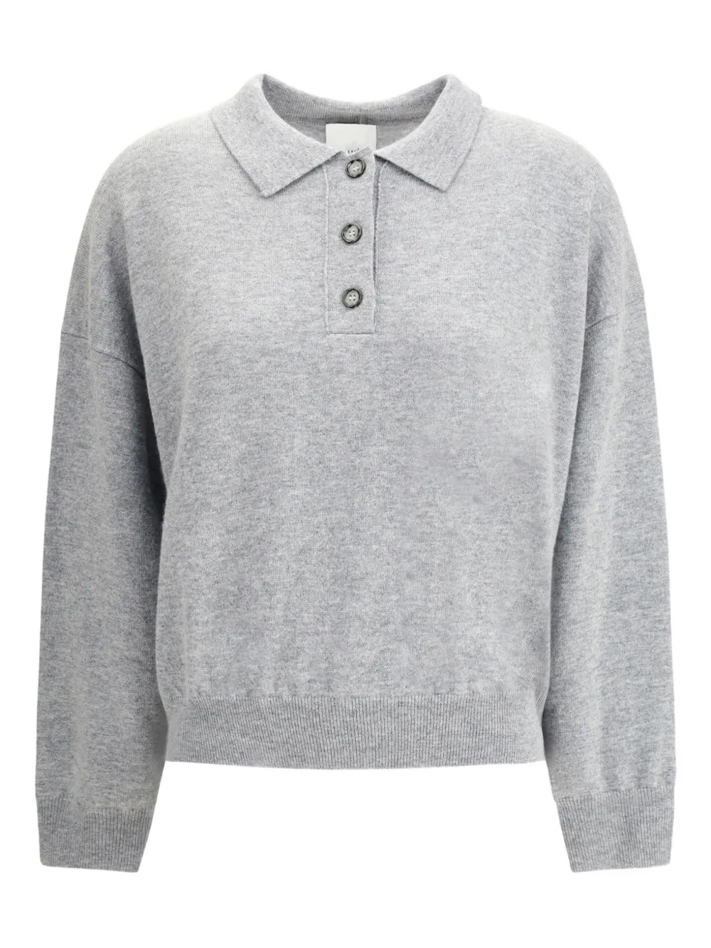 

Рубашка поло на пуговицах Allude, серый