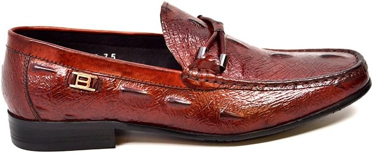 Мужские классические туфли British Collection Leon, Bordeaux Croc — фото 4