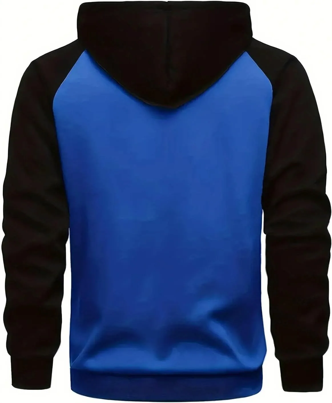 Толстовка с капюшоном для мужчин, Quarter Zip, винтажная, с длинным рукавом, цветной блок — фото 2