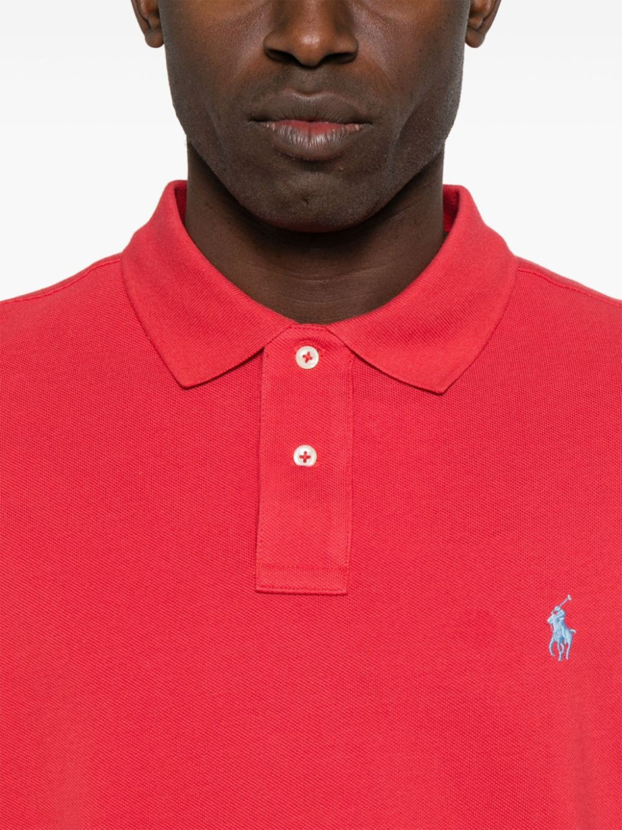 Рубашка поло с короткими рукавами Polo Ralph Lauren, красный/белый — фото 4
