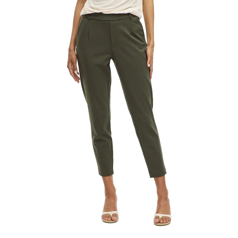 

Брюки с высокой талией Vila Varone Slim Fit, зеленый
