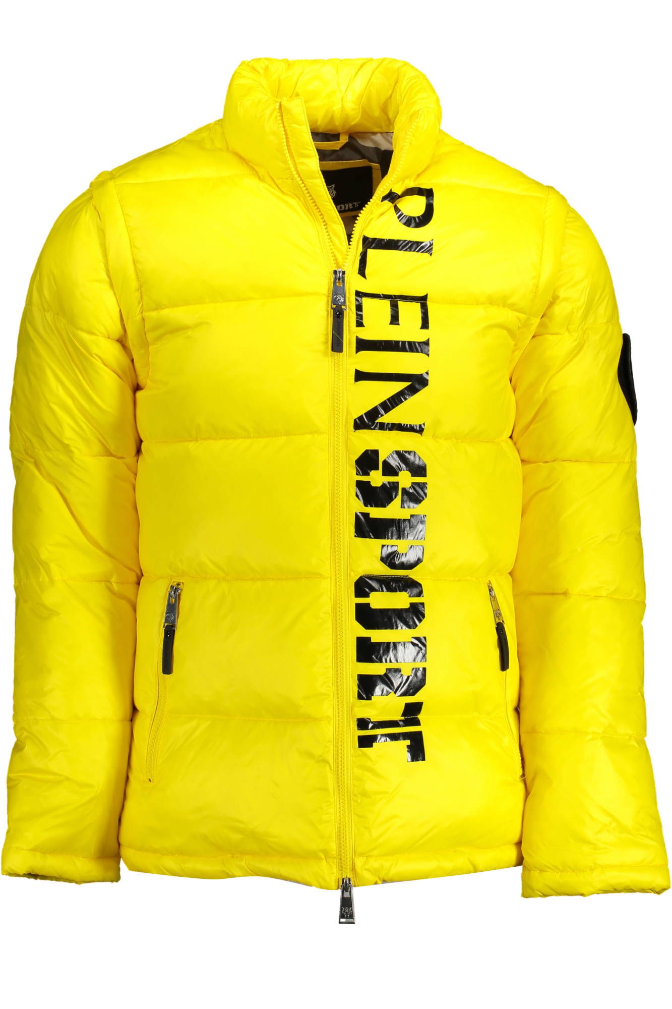 

Желтая мужская куртка из полиамида Plein Sport