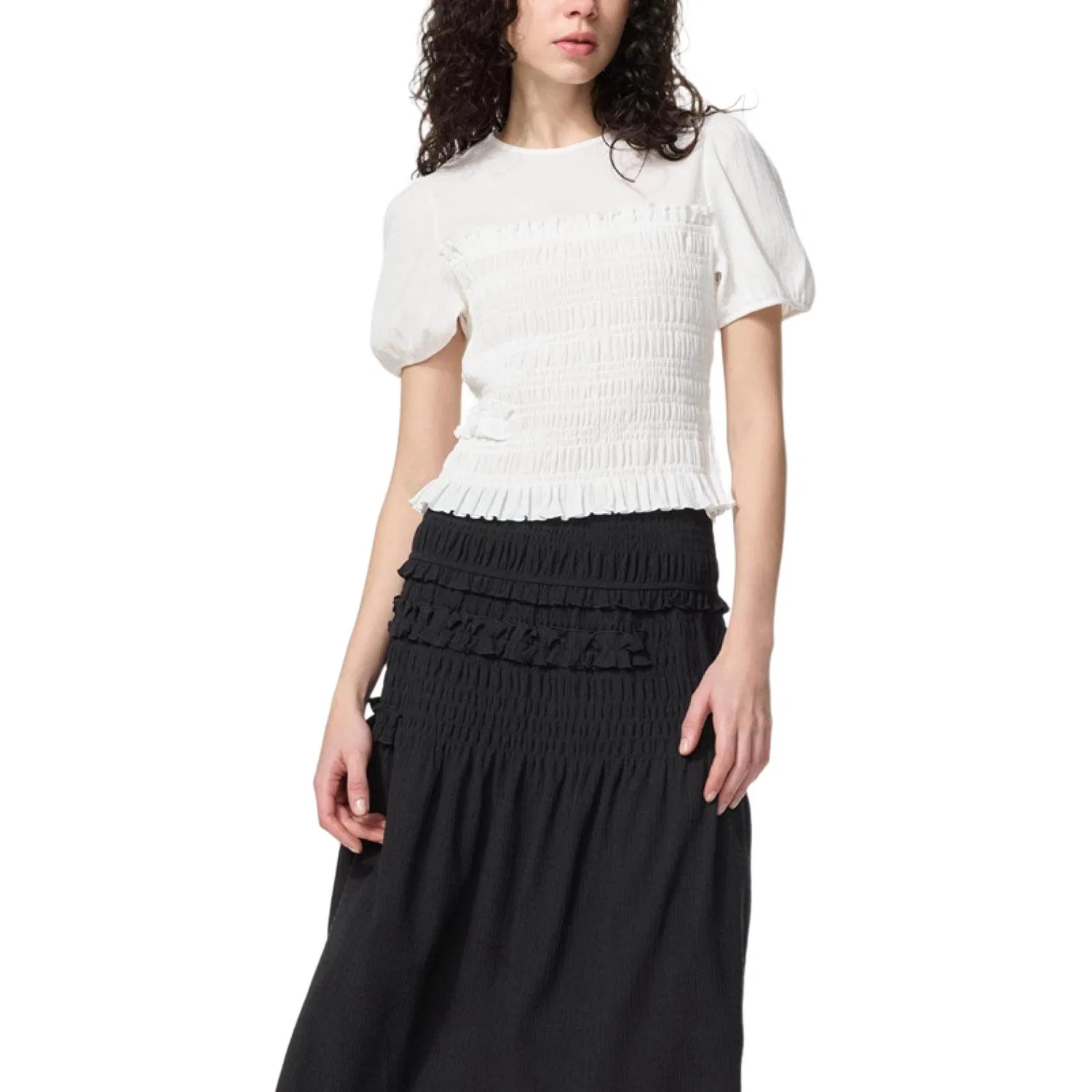 Футболка коллаборация UNIQLO x Cecilie Bahnsen для женщин белая