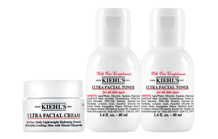 Набор увлажняющих средств Kiehl's: крем Ultra Facial Cream, 14 мл + тонер Ultra Facial Toner, 40 мл*2 — фото 2