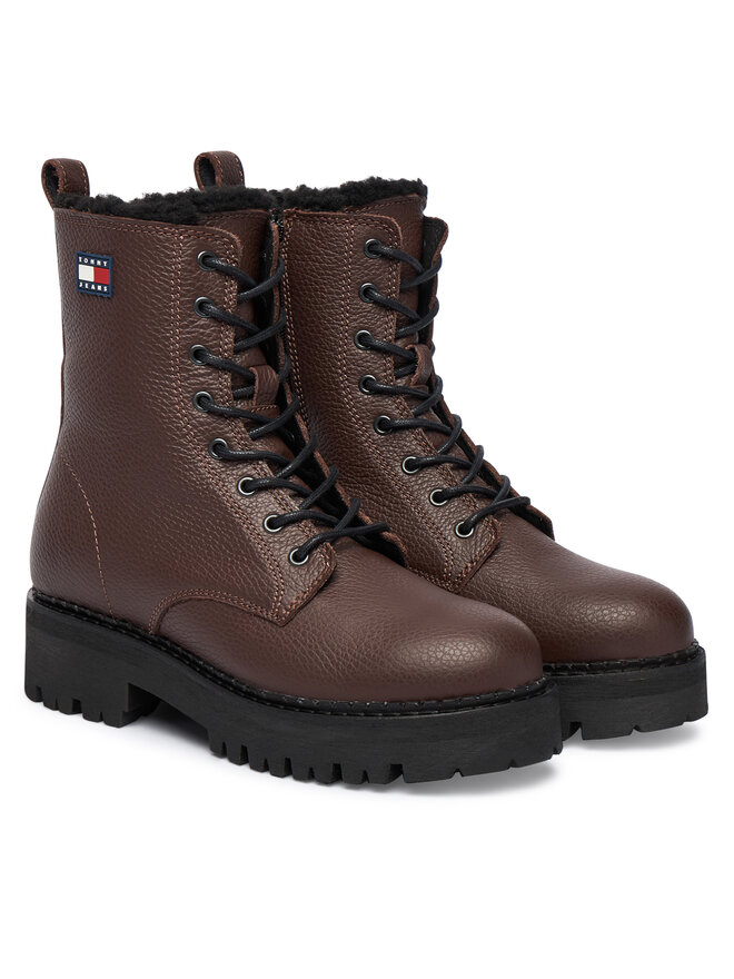 Ботильоны на шнуровке Tjw Urban Laceup Boot Wl EN0EN02906 Tommy Jeans, коричневый — фото 2