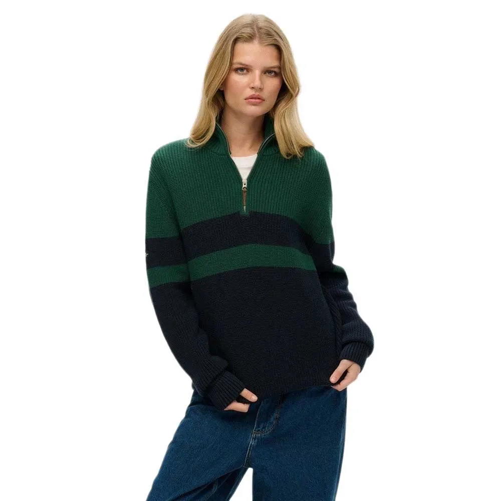 

Свитер Superdry Classic Stripe, зеленый