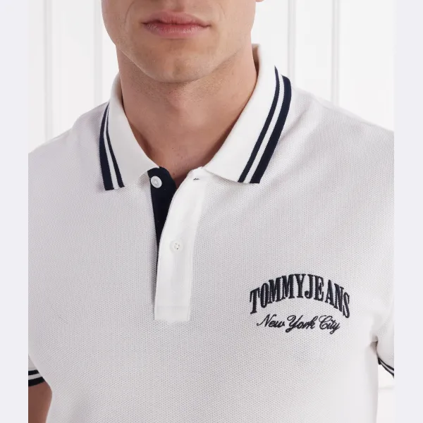 Рубашка-Поло классического кроя Tommy Hilfiger, белый — фото 3
