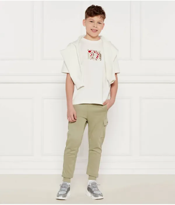 Спортивные штаны regular fit Calvin Klein Jeans, зеленый — фото 2