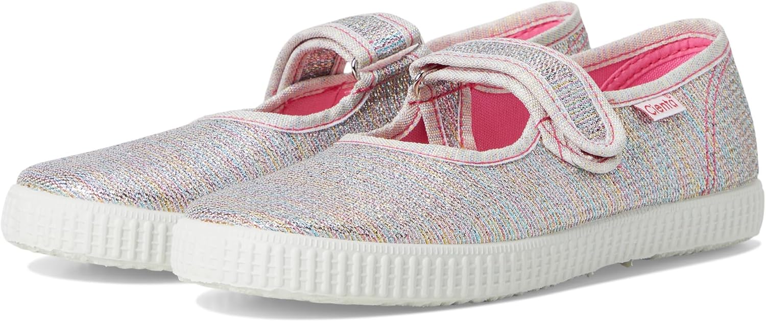 

Туфли для малышей с застежкой на липучке, тканевая подкладка, резиновая подошва Cienta, Multi Glitter