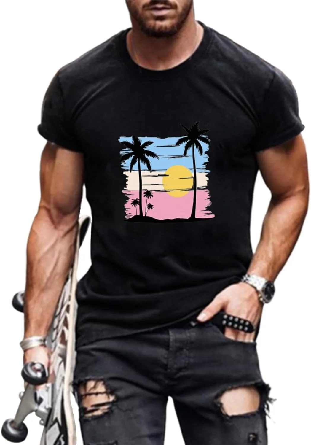 Мужская футболка Vacation с принтом Sunshine Beach
