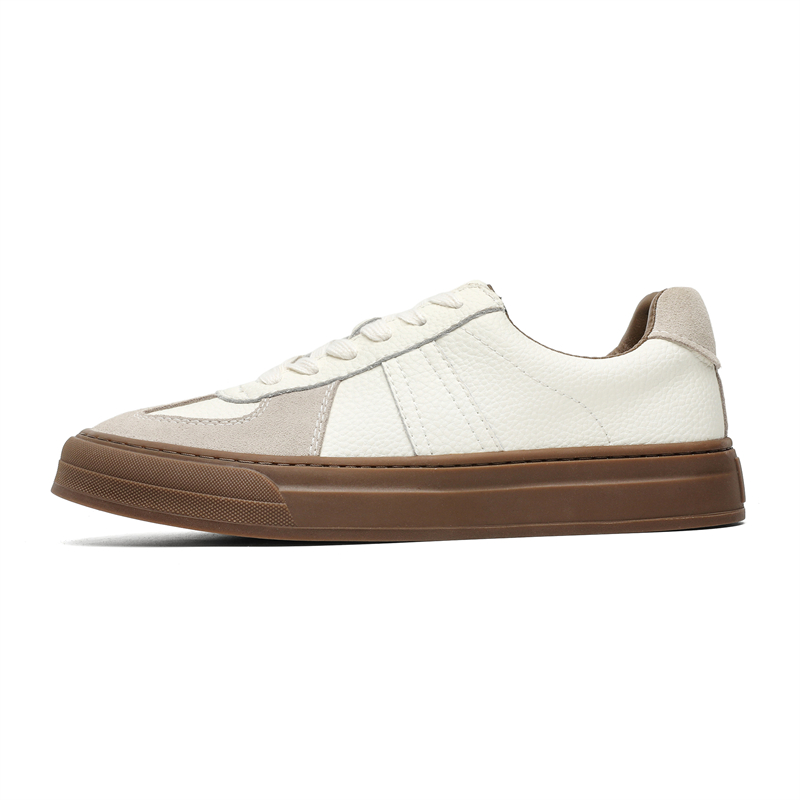 

Износостойкие дышащие низкие мужские кроссовки для скейтбординга MOMGOG, Beige