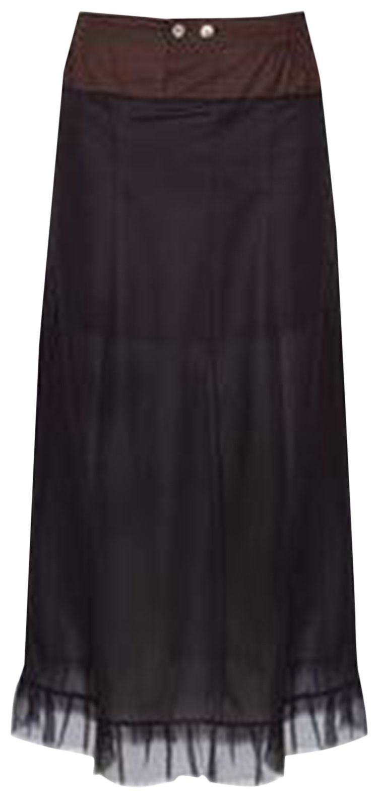 

Юбка Maison Margiela Midi Skirt 'Black/Brown', черный