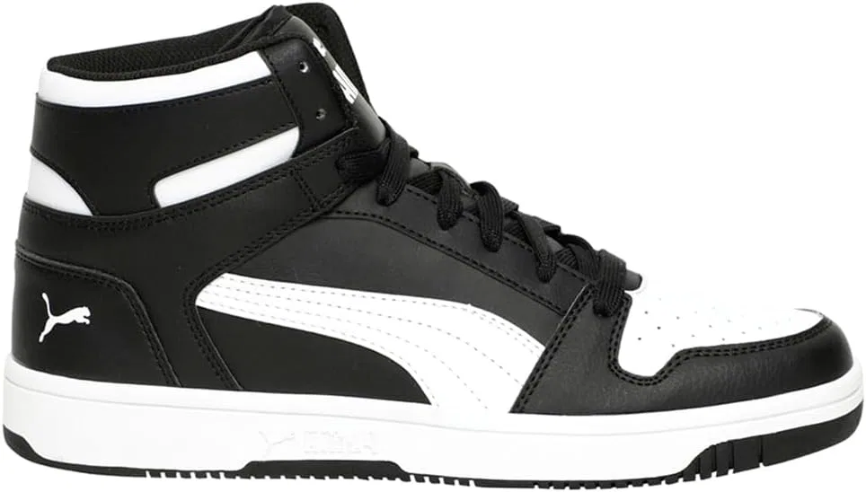 Мужские кроссовки PUMA Rebound Layup Trainers, Black White — фото 3