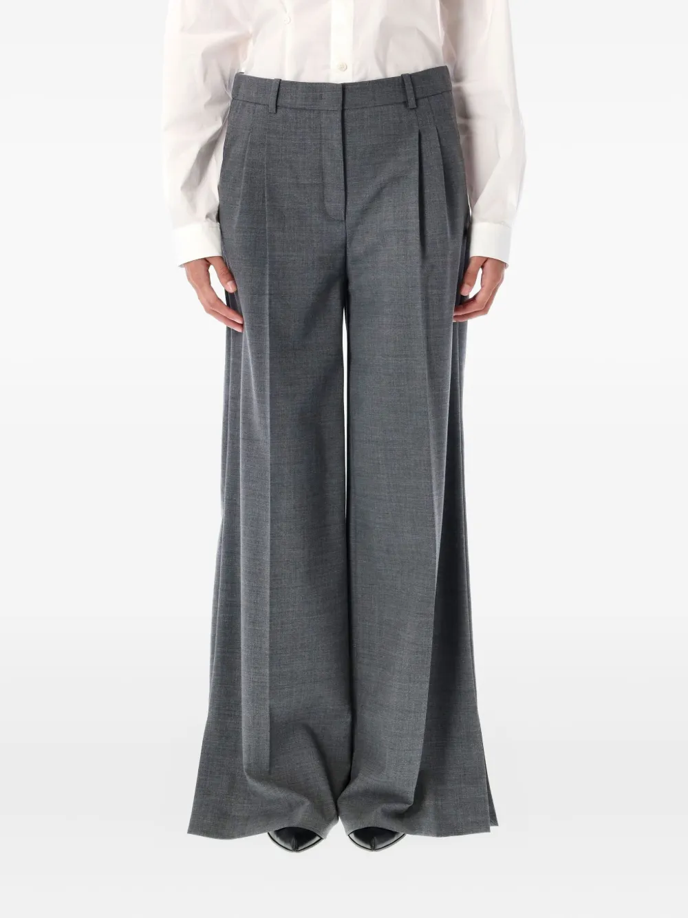 

Плиссированные брюки The Garment, серый