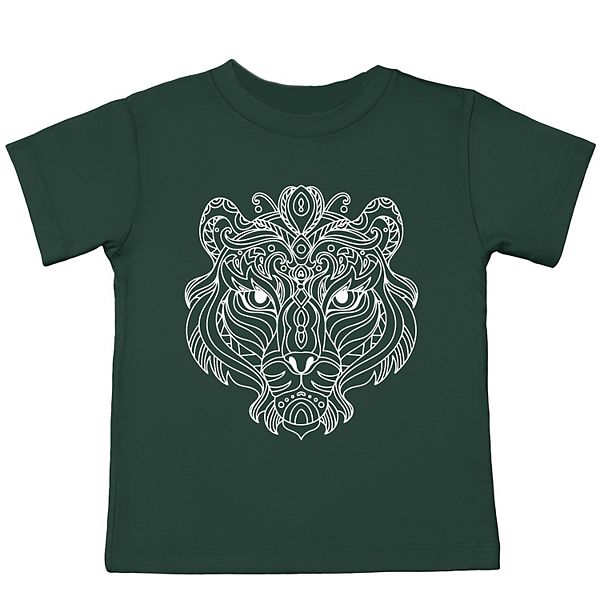 

Футболка с принтом Tiger face mandala для малышей The Juniper Shop, Forest