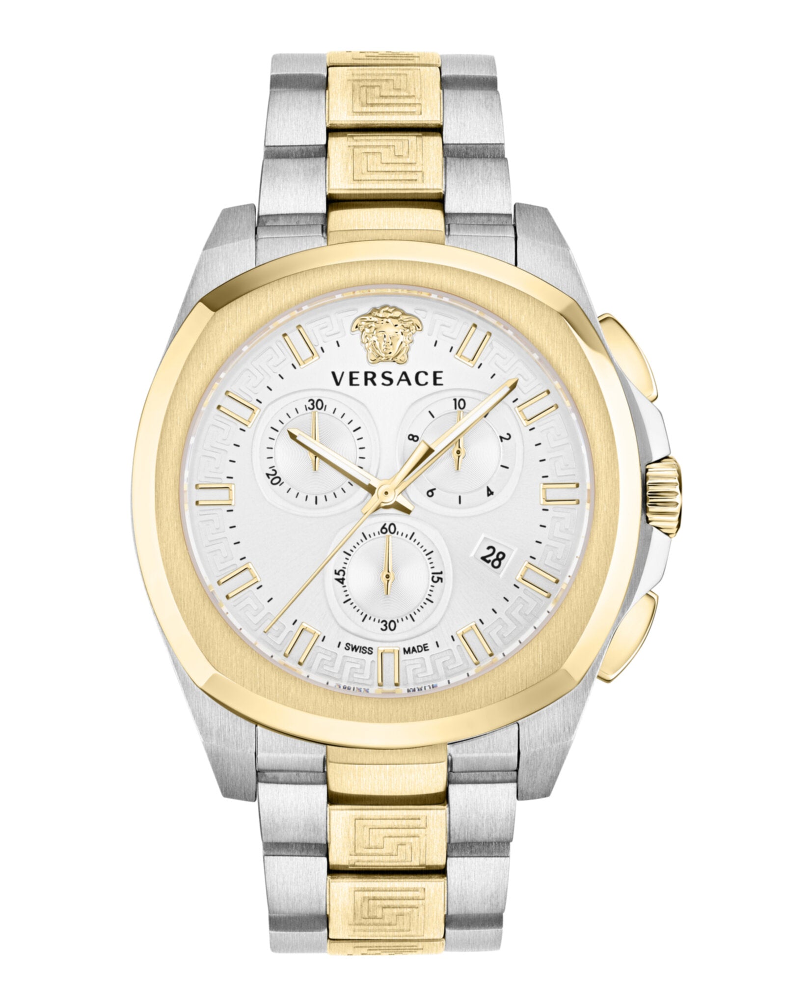 

Часы Versace Geo Chrono, цвет two tone/two tone/silver