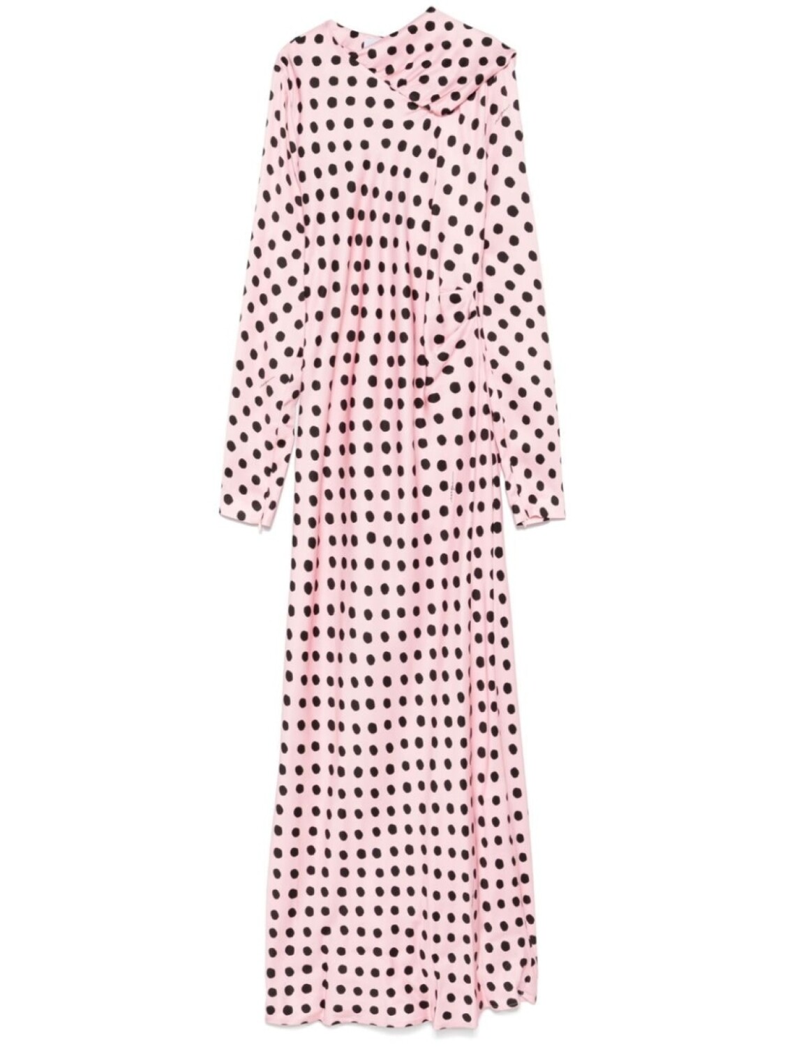 

Платье макси в горошек MSGM, розовый