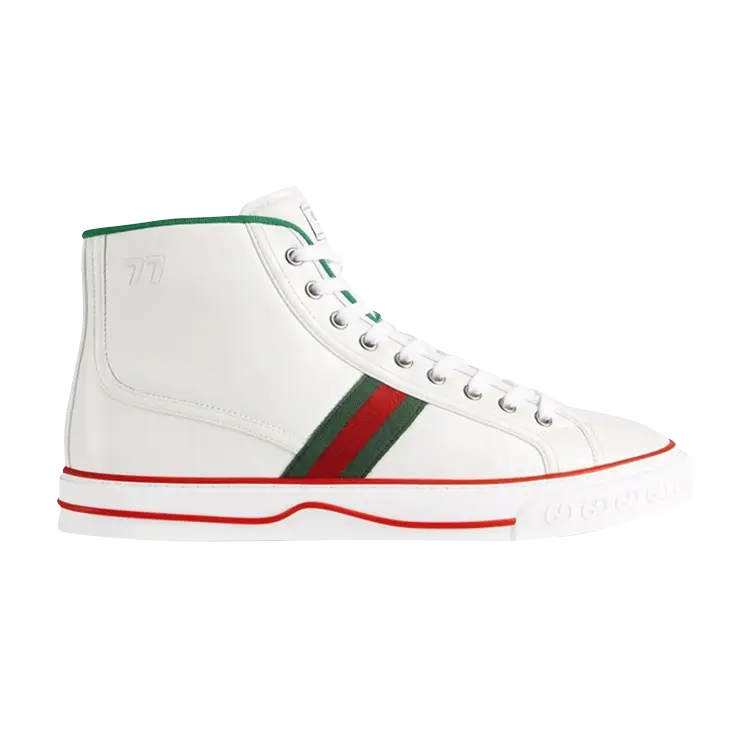 

Кроссовки Gucci Tennis 1977 High 'White Green Red', белый