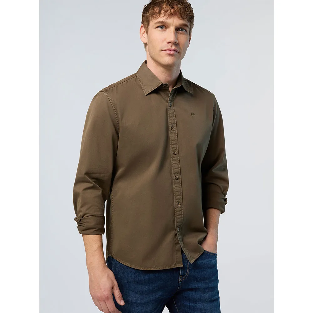 

Рубашка North Sails Regular Spread Collar, коричневый