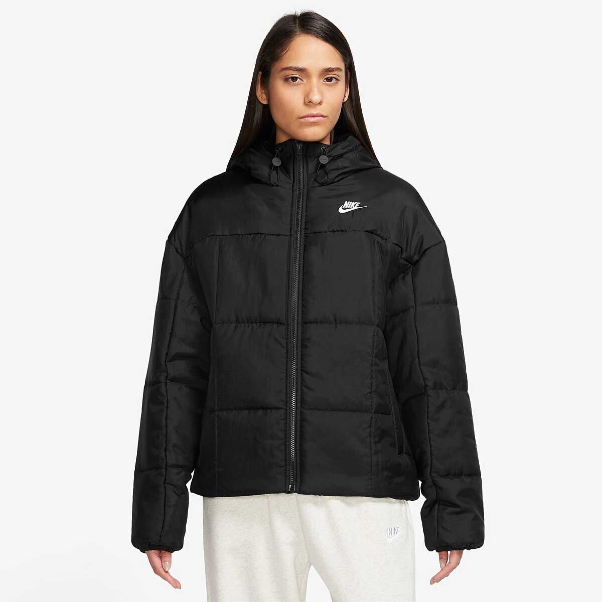 

Куртка-пуховик NSW Essentials Therma Fit женская Nike, черно-белый
