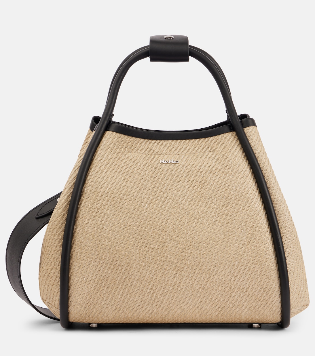 

Морская маленькая сумка-тоут из рафии Max Mara, Sabbia