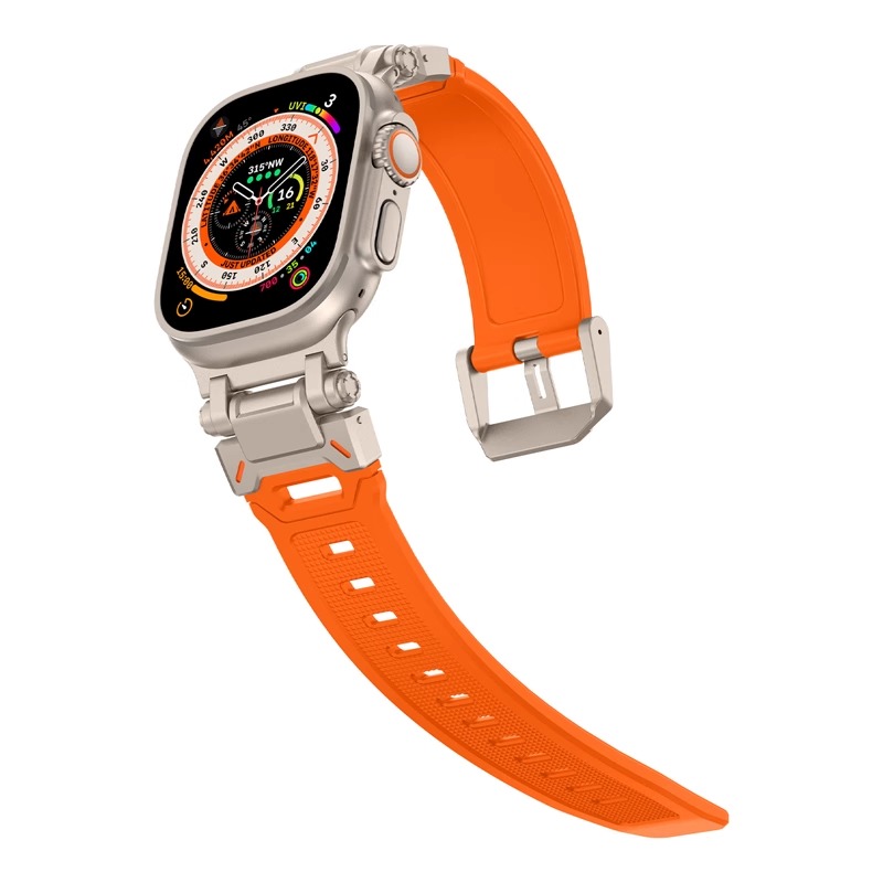 

Ремешок из материала TPU, совместимый с Apple Vobafe, Titanium blue|stainless steel interface|TPU soft strap