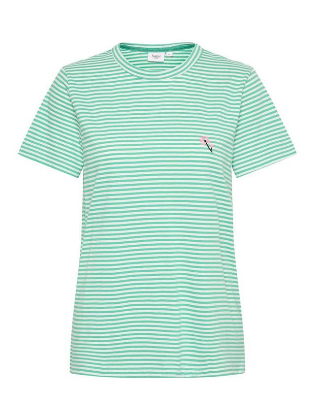 

Футболка в полоску fadima Saint Tropez, цвет Green/White