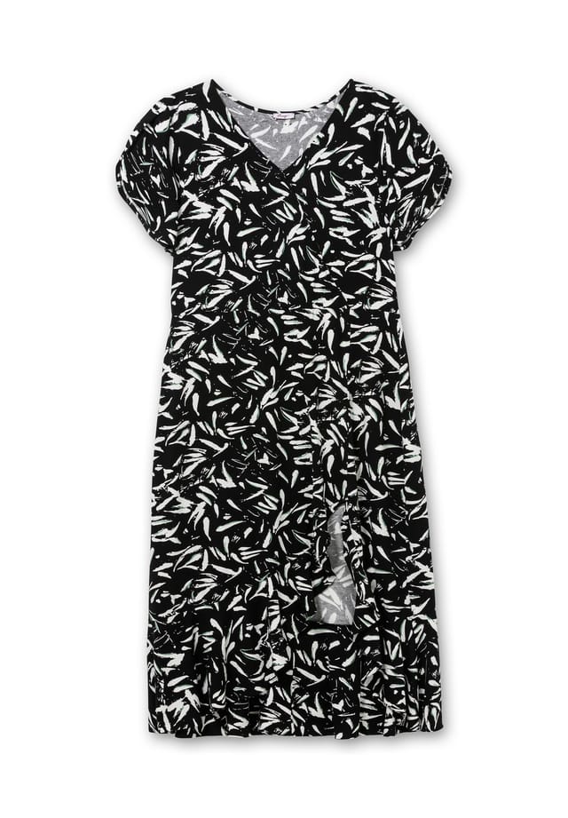 

Платье макси с запахом и высоким разрезом Sheego, черный