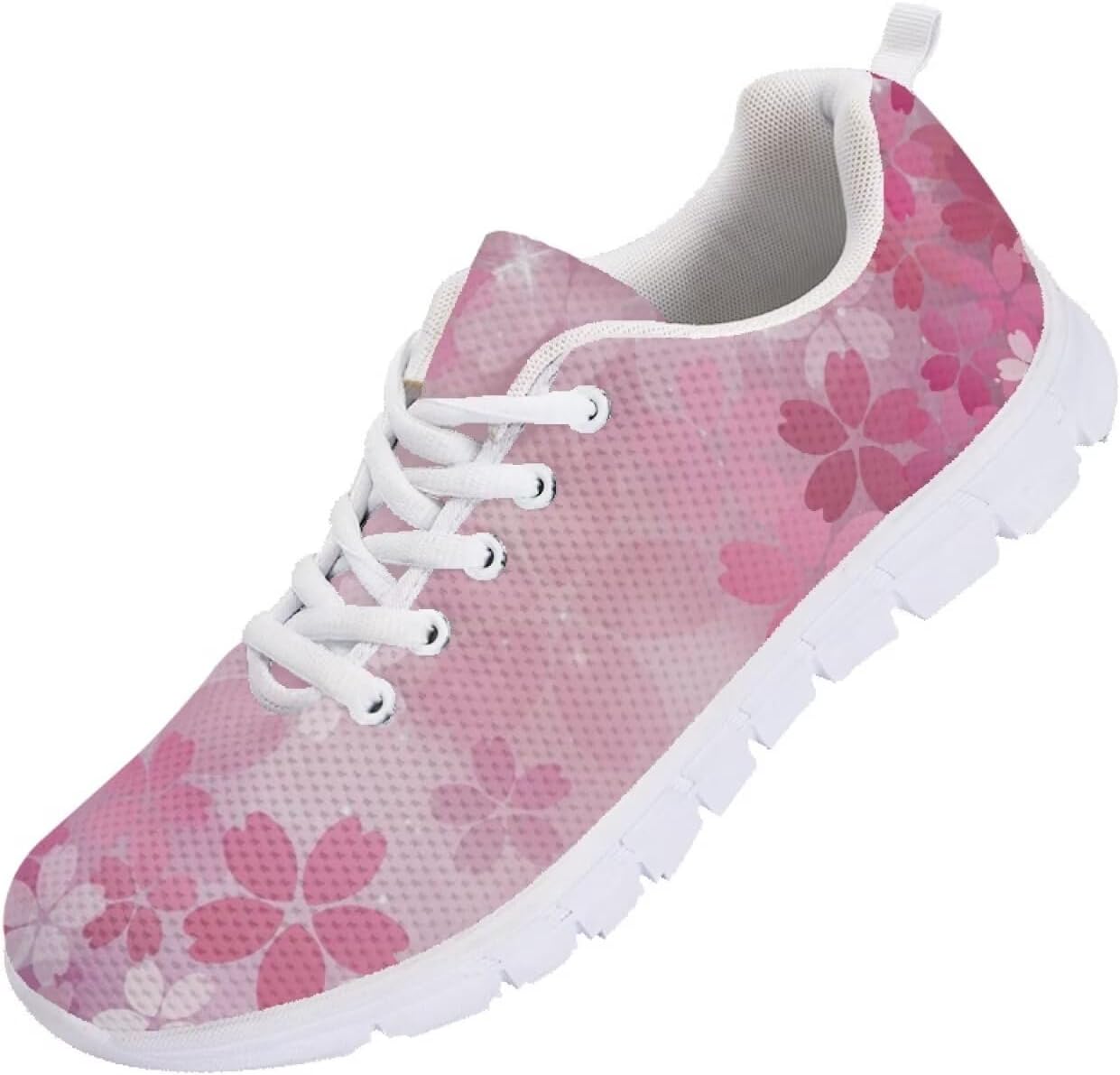 

Вышитые кроссовки для женщин и мужчин, теннисные беговые обувь, легкие сетчатые спортивные кроссовки для тренажерного зала с подошвой из ЭВА Getelinseng, Cherry Blossom