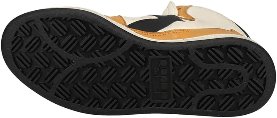 

Мужские кроссовки Diadora Mi Basket Used High - оранжевые с белым, повседневные, оранжевый