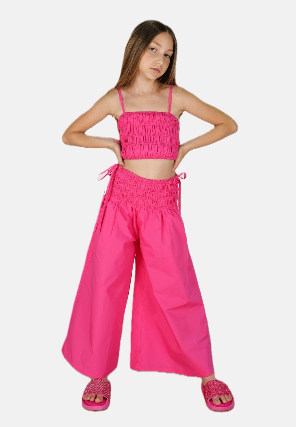 

Брюки Fun&Fun, неоновый розовый