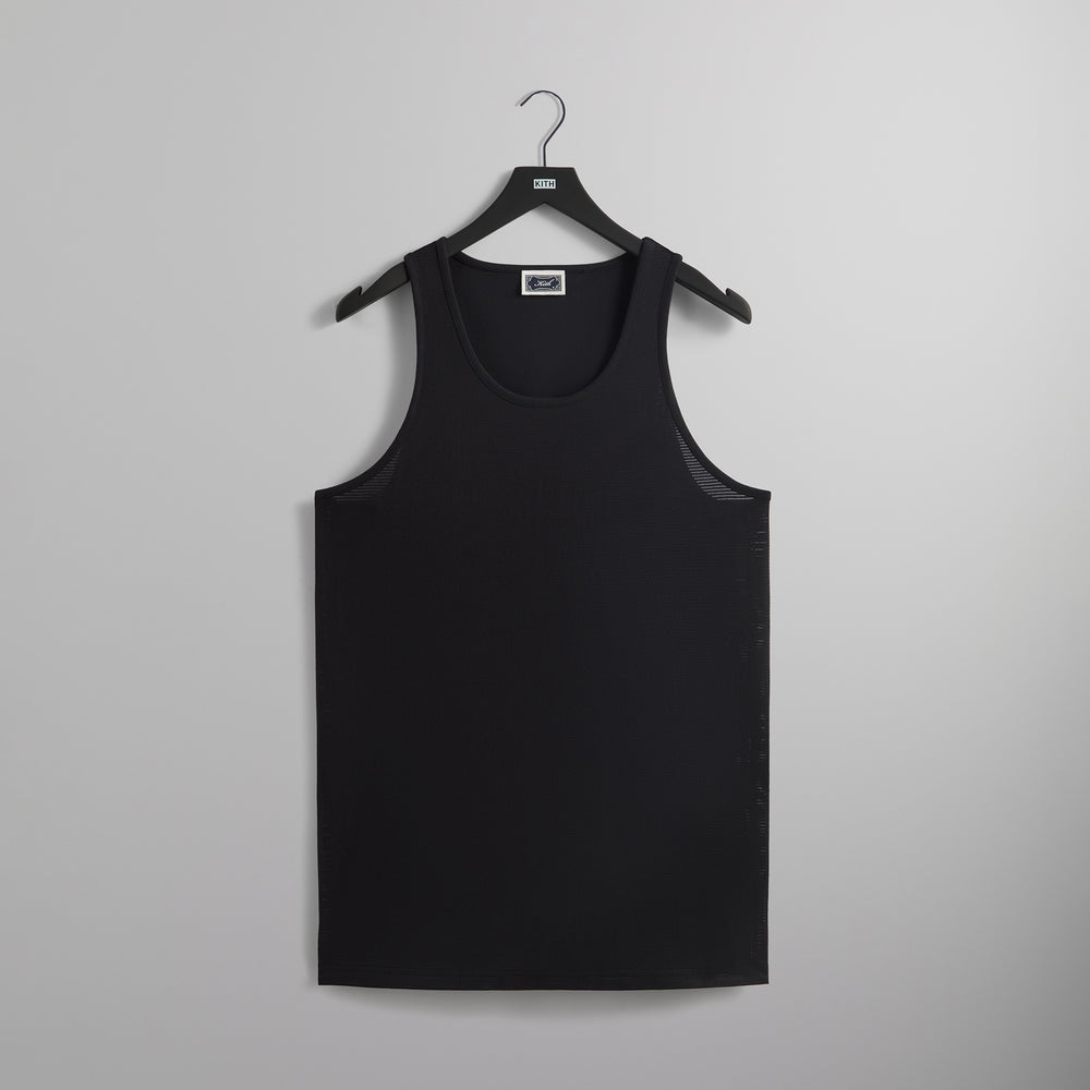 

Рубашка Kith Pointelle Mesh Spencer Tank, черный