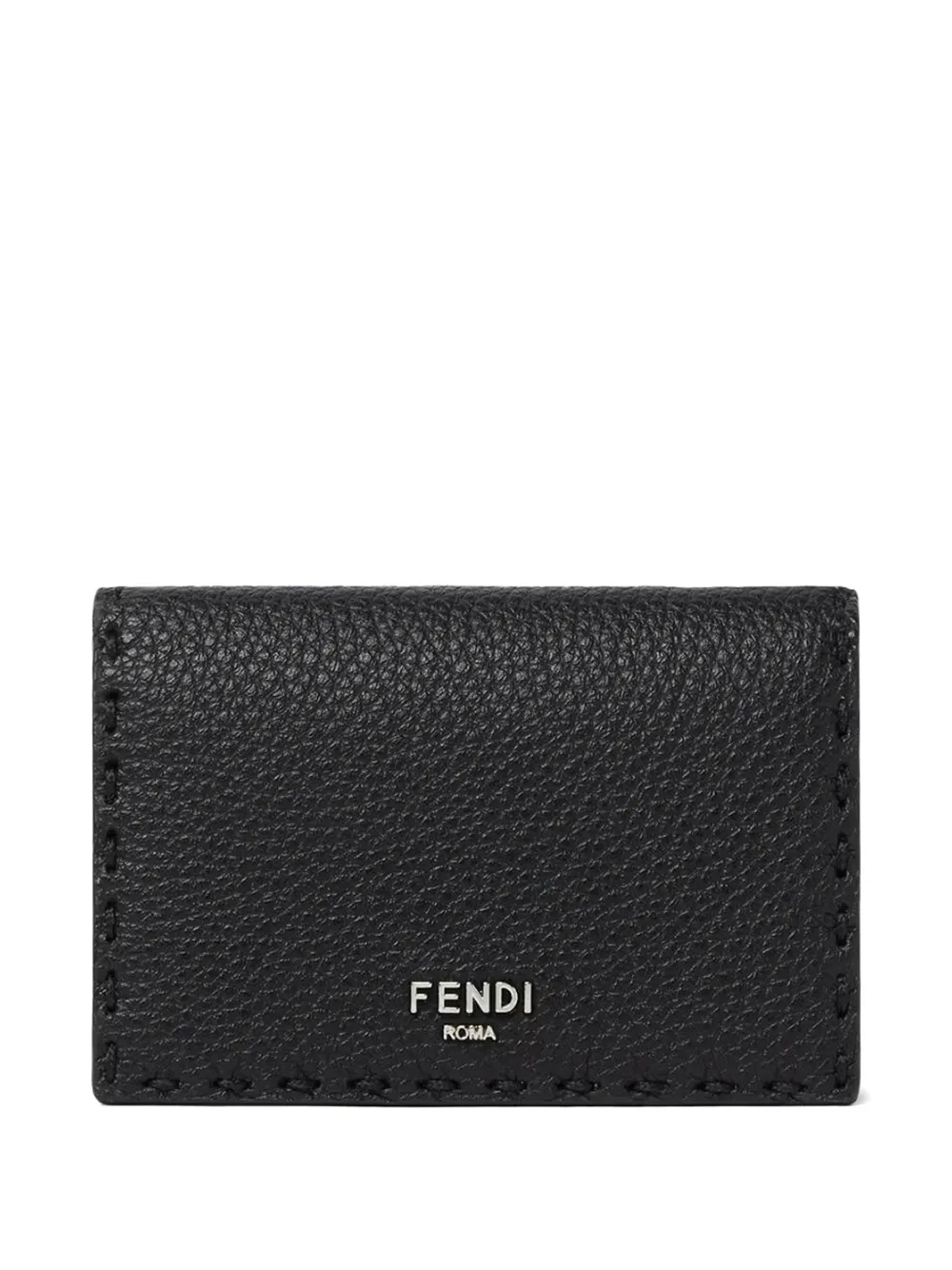 

Картхолдер Selleria с декоративной строчкой Fendi, черный