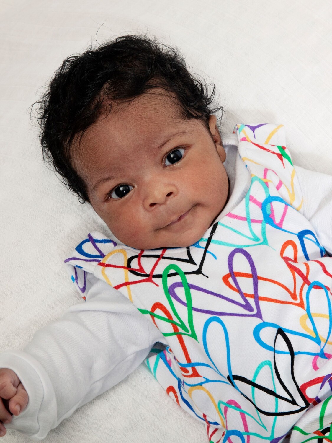 От Babies with Love Комбинезон Baby Organic #Lovewall, разноцветный — фото 4