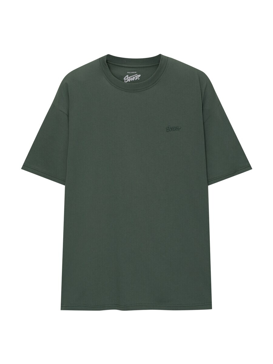 

Футболка Pull&Bear, цвет Fir/Dark green