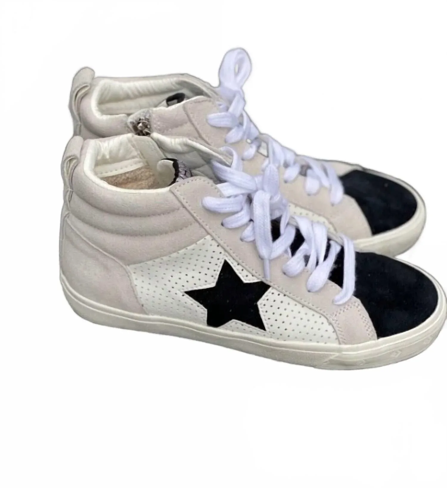 Детские кроссовки Thalia Mid Top в черно-белом цвете Vintage Havana — фото 3