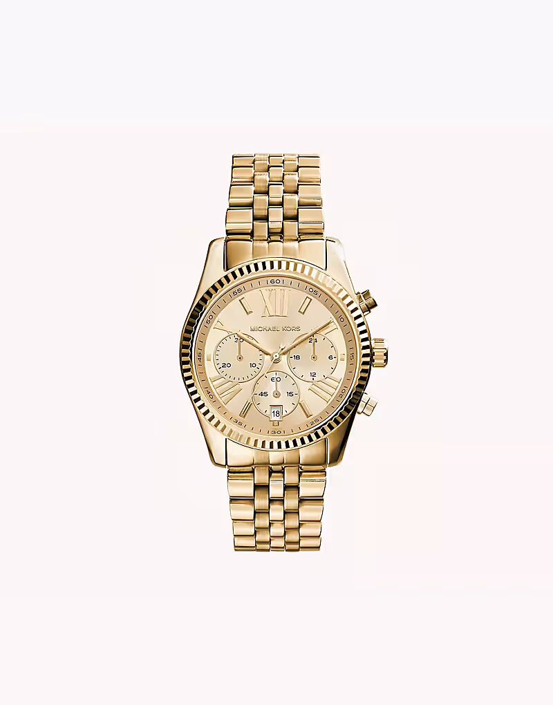 

Женские часы Michael Kors Lexington с хронографом, из нержавеющей стали золотистого оттенка — ЗОЛОТО