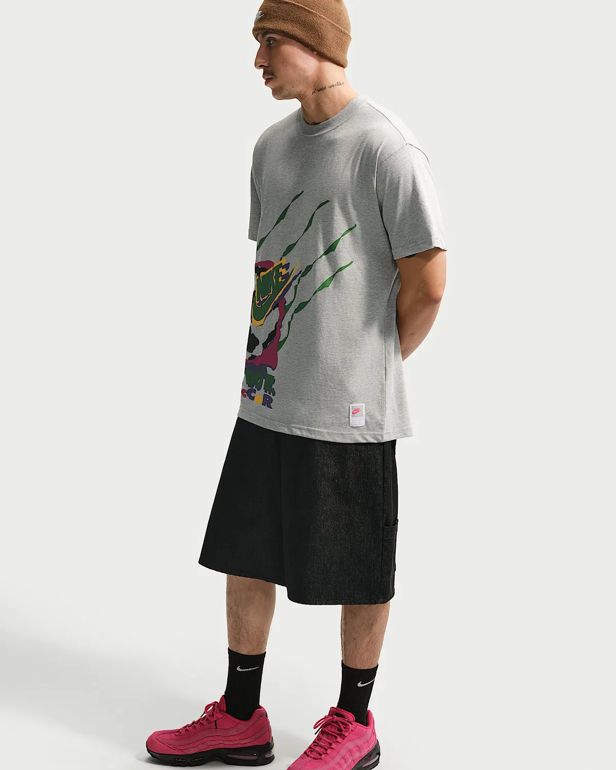 Мужская футболка Nike Sportswear, Grey Heather — фото 3