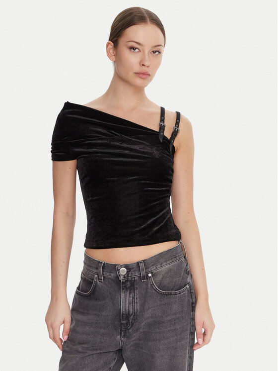 

Блузка slim fit 79HAM616 J0237 Versace Jeans Couture, черный