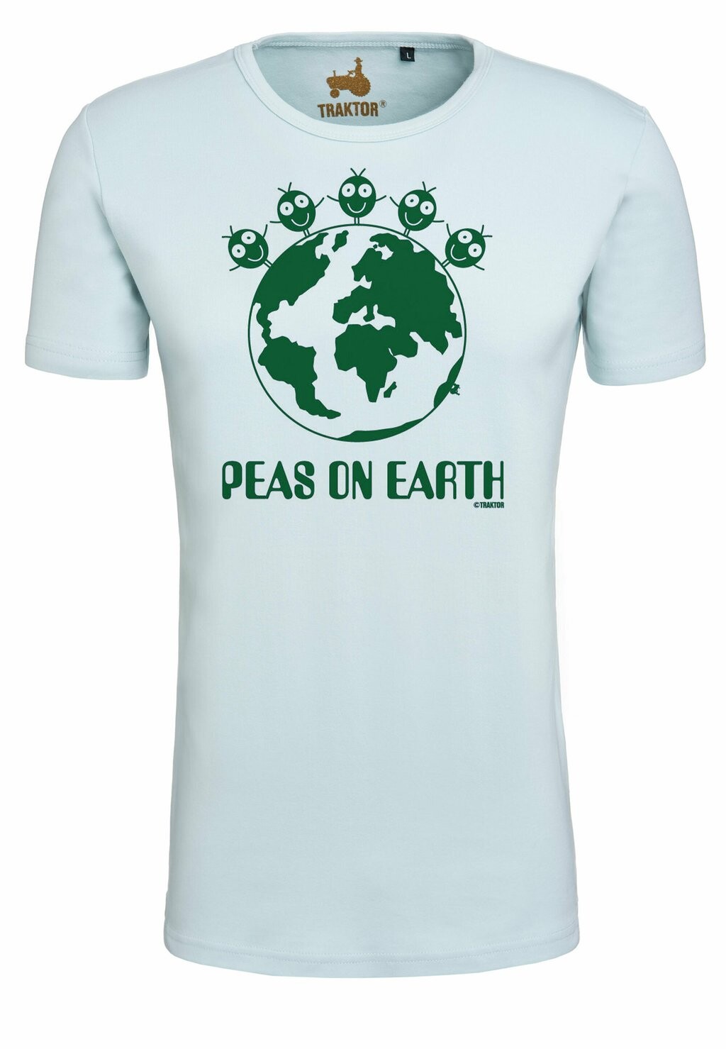 

Футболка с принтом PEAS ON EARTH LOGOSHIRT, светло-голубой